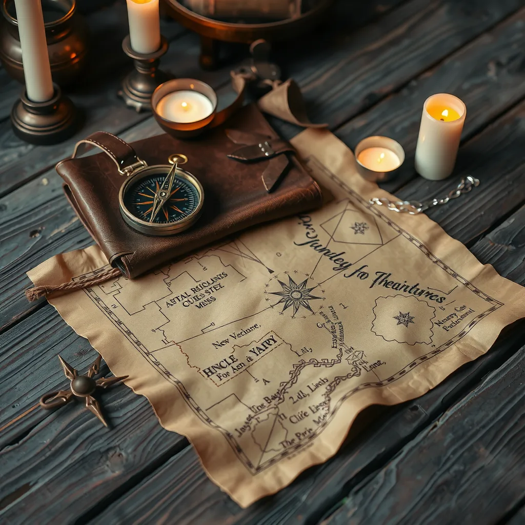 Treasure map and journal