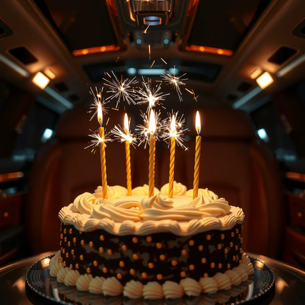 Birthday cake sparklers