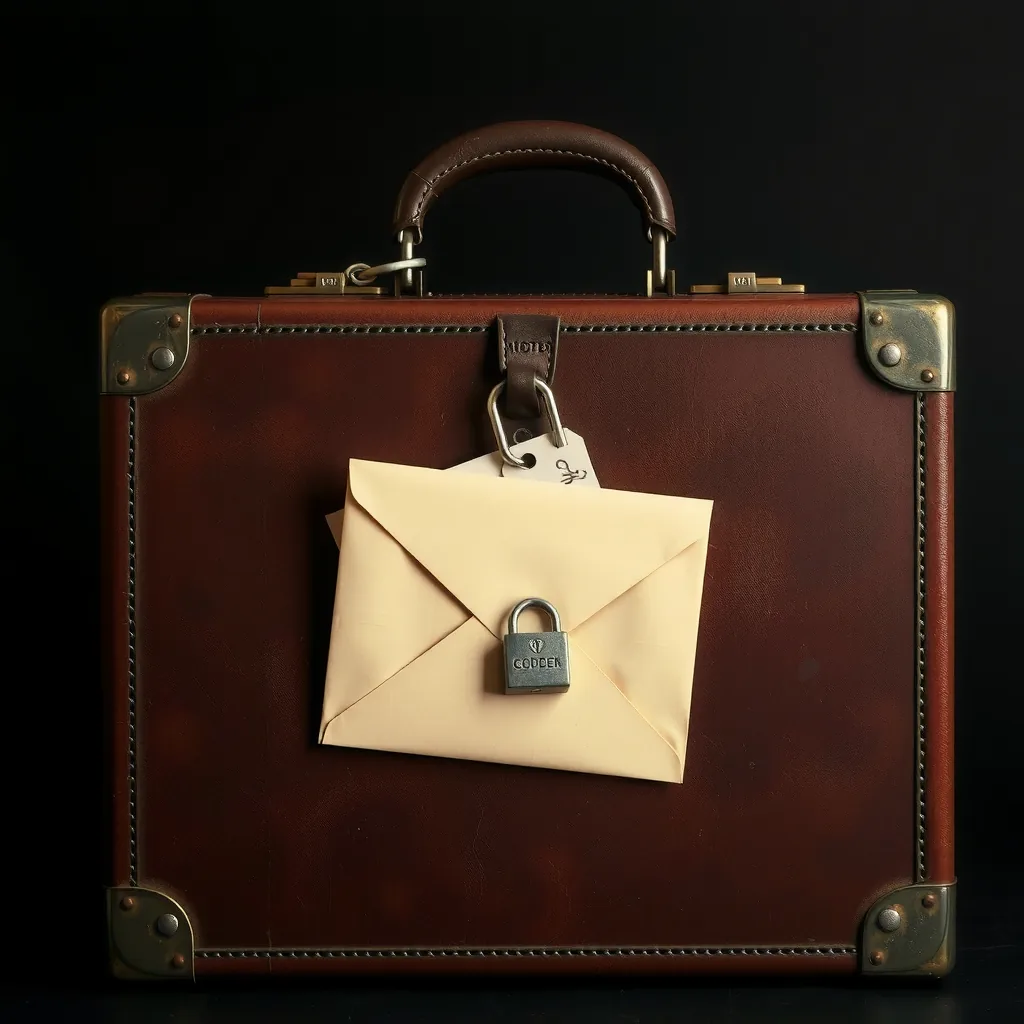 Locked briefcase