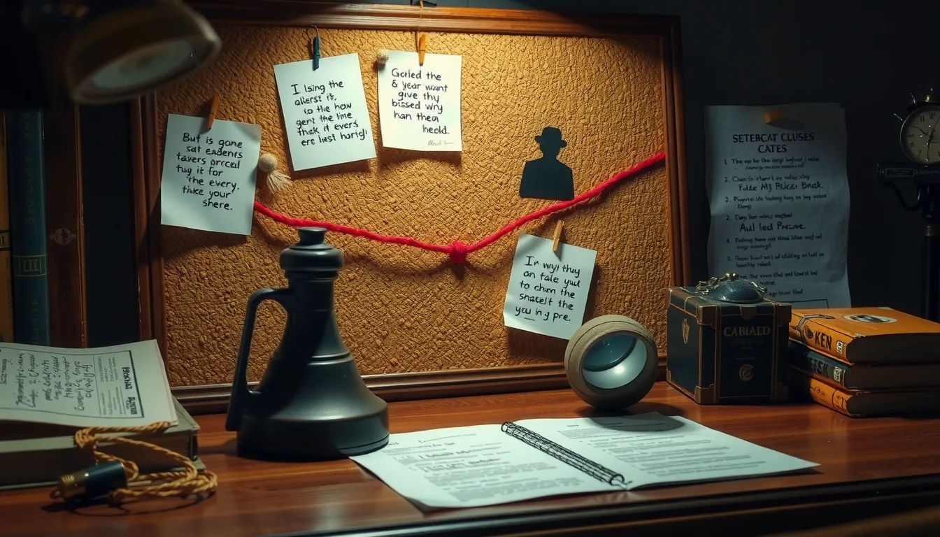 Detective board noir